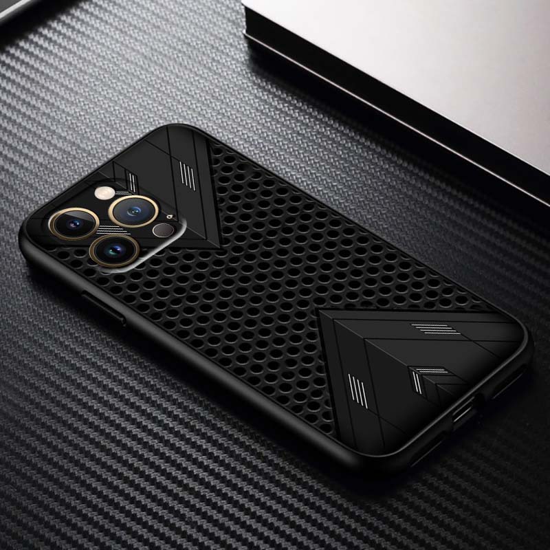 Black Carved Woven Texture Phone Case For Apple iPhone 17 16 16E 15 14 13 12 11 Pro Max Plus Black Soft Silicone