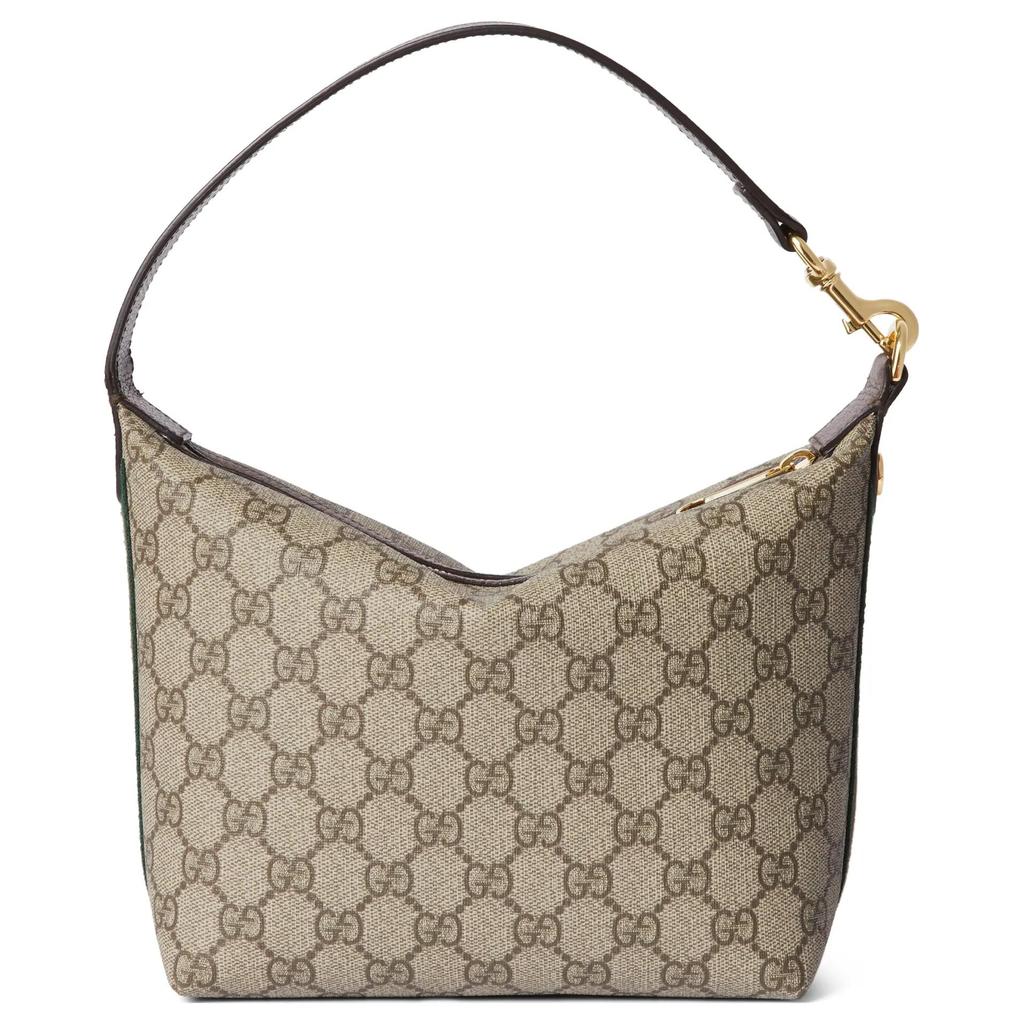 Gucci Ophidia Bandoulière Amovible Fermeture Éclair Sac à Main en Toile Suprême Monobretelle pour Femme Marron