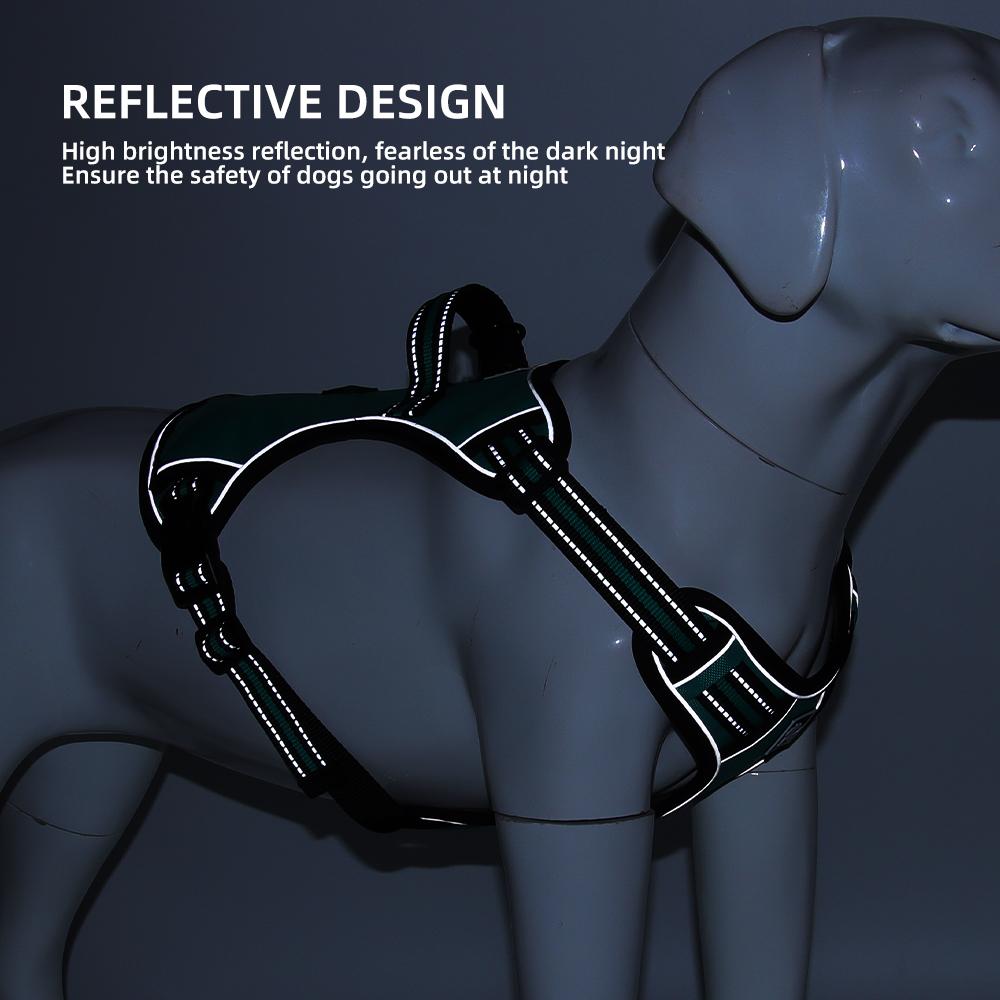 Double layer explosion-proof pet dog chest strap, anti escape dog strap, reflective vest, medium and large dog chest strap
