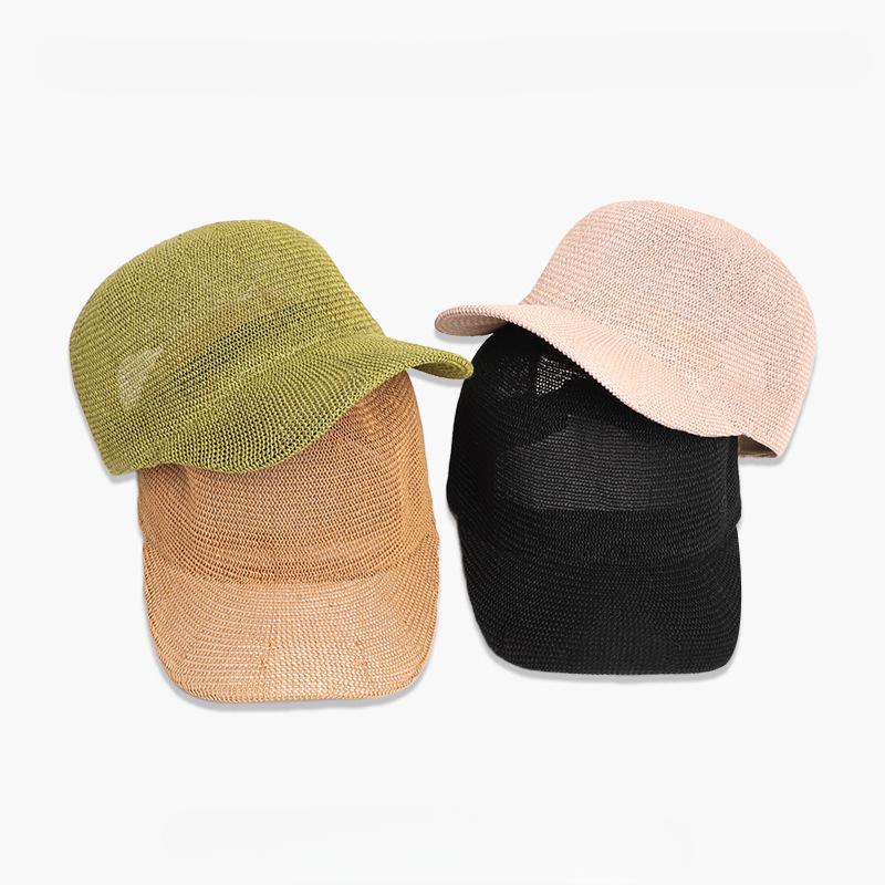 Breathable Sunshade Straw Hat Women's Summer Sun Protection Peaked Cap Baseball Cap Casual Equestrian Hat Outdoor Sun Hat