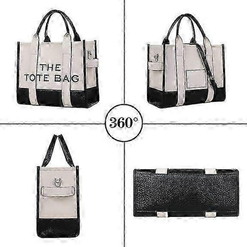 2025 Leather Tote Bags for Women Crossbody Bag Handbag Tote Women Handbag Purse with Zipper for Work, Travel,A