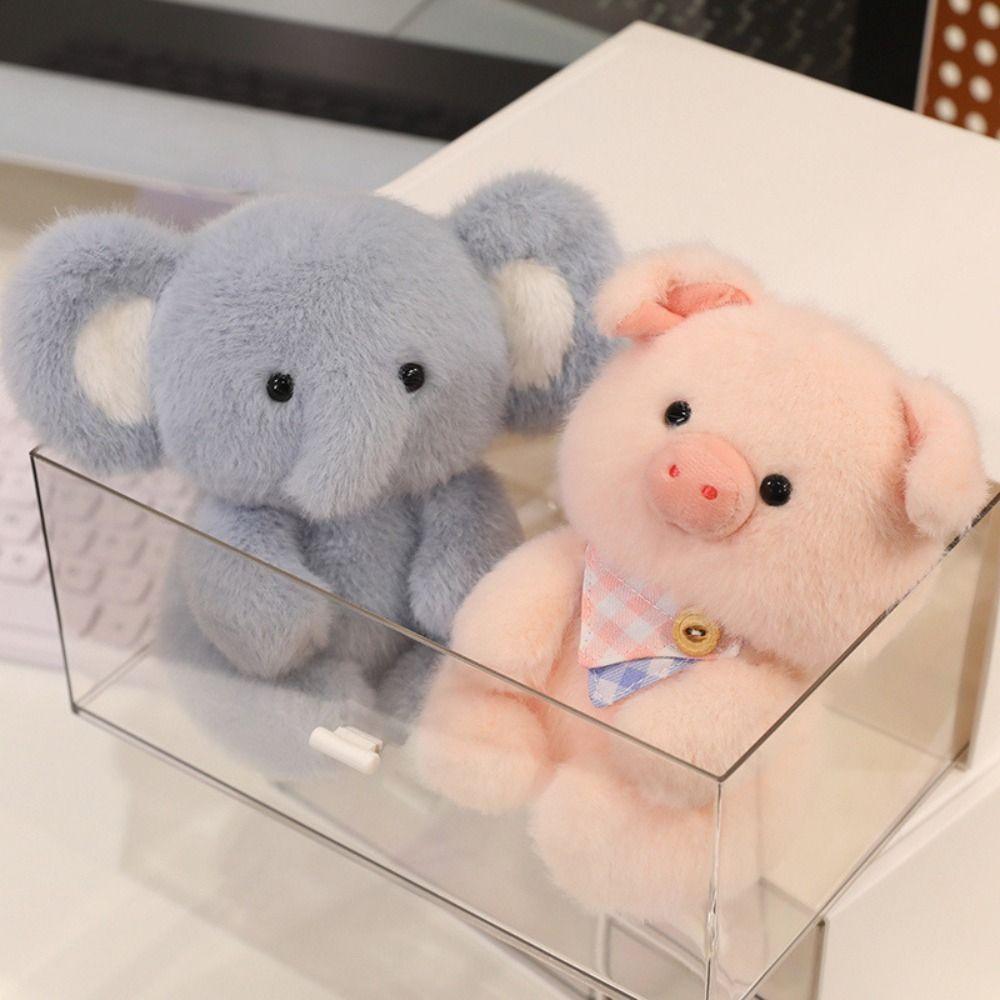 Animal Plush Capybara Doll Elephant Black Cat Plush Doll  Festival Party Decor