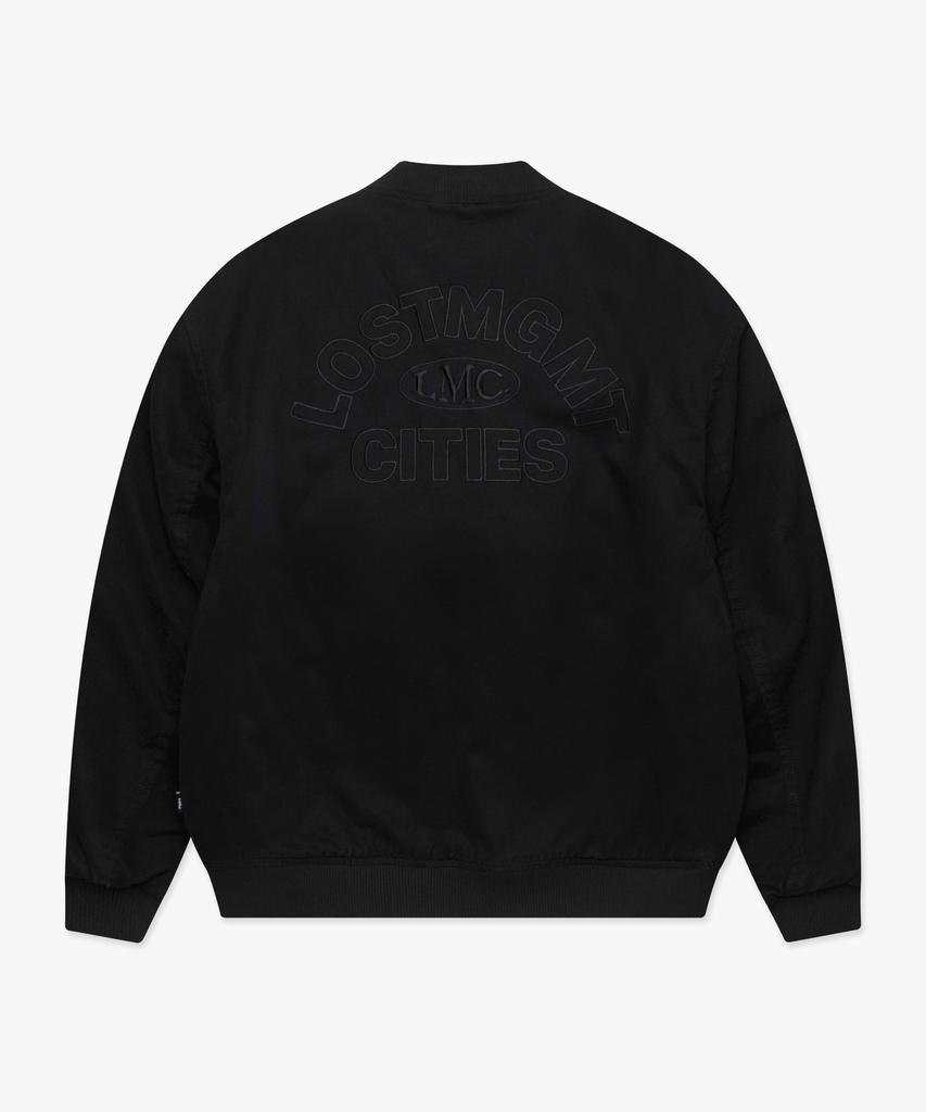 Lmc Washed Varsity Jacket Black