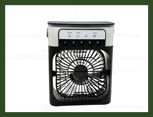 3 in 1 Portable Small Air Cooler Fan with Humidifier LED Night Light, Adjustable Temperature Home Office Air Conditioner Cooler