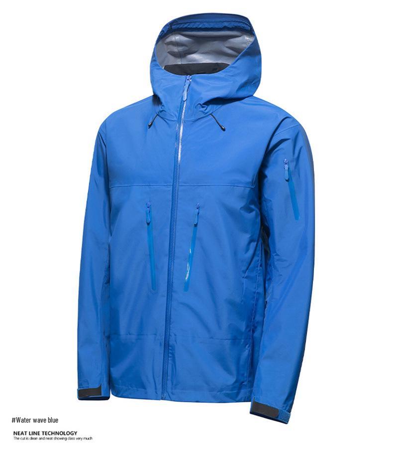 2025 New Men's and Women's Hooded Hard Shell Mountaineering Jacket - Spring/Autumn, Waterproof, Casual Style