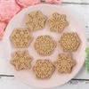 Cookies Cutter Christmas Dough Stamp Plastic 3D Cartoon Pressable Biscuit Mold Confectionery Baking Pastry Bakeware
