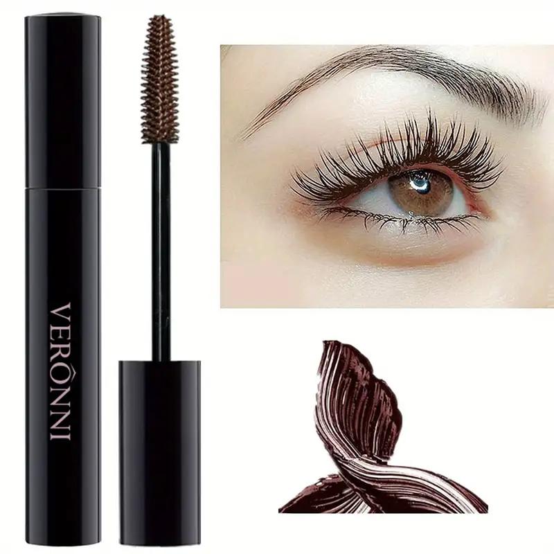 Color Mascara Eyelashes Lengthening Mascara 4D Silk Fiber Waterproof Curling Mascara Black Eyelashes Extension Make Up Cosmetics