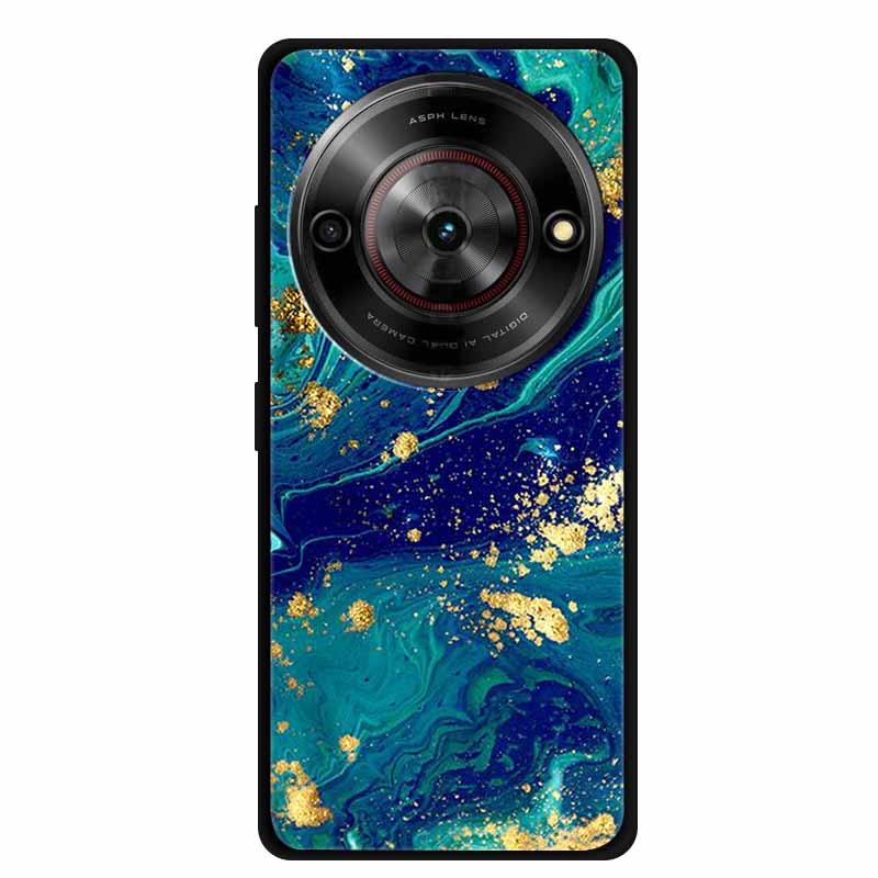 For ZTE Blade A75 5G Case Luxury Marble Silicone Soft Phone Cover for ZTE Blade A75 5G Protective TPU Back Shell Coque Capa A 75