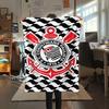 1 pièce Couverture en Flanelle Imprimée SC Corinthians Paulista Haute Qualité Chaude Confortable Couverture pour Toutes les Saisons Parfaite pour les Cadeaux Décoration de la Maison