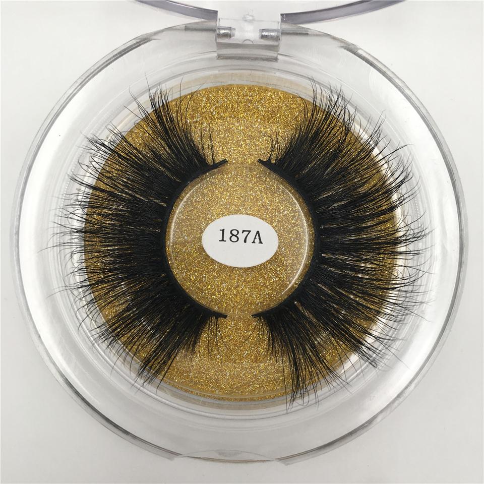 RED SIREN 25mm Mink Eyelashes Dramatic Long Natural Lashes Handmade 25 mm 3d Mink Lashes Make Up Vendors Fake Eyelashes