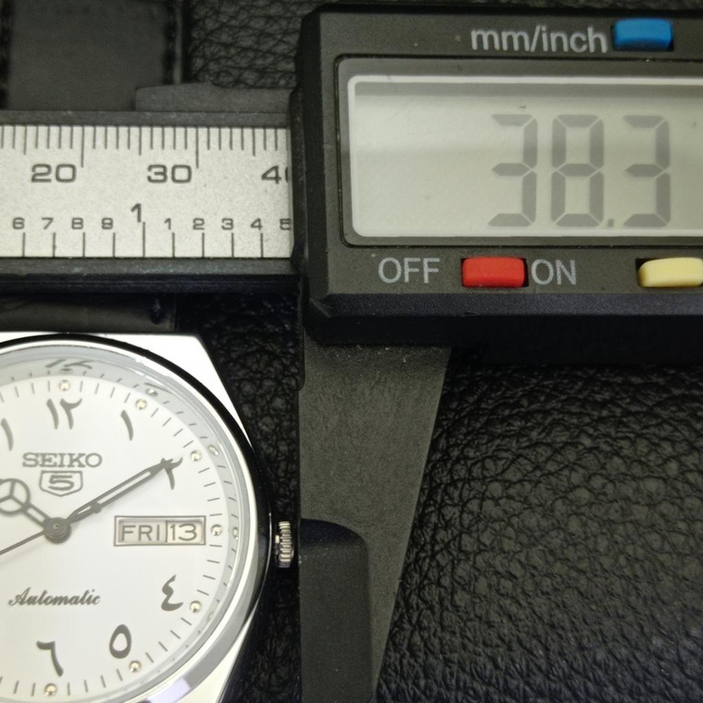 REFURBISHED VINTAGE SEIKO 5 AUTOMATIC 6309A JAPAN MENS WHITE WATCH a441359-5 Sk-a441359