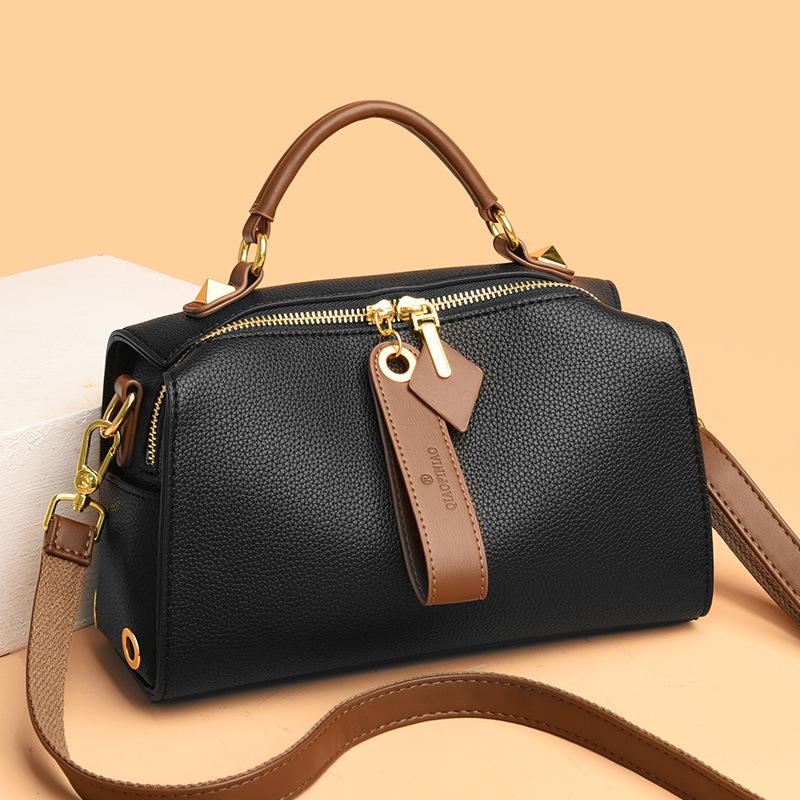Fashionable Retro Texture Women's Shoulder Bag, Large Capacity Women's Bag, Versatile and Simple Pillow Bag