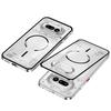 Coque Pour Nothing Phone 4A Pro Phone 4A Alliage d'Aluminium Cadre Métallique Pare-chocs Acrylique Givré Cover de Recharge Sans Fil Magsafe