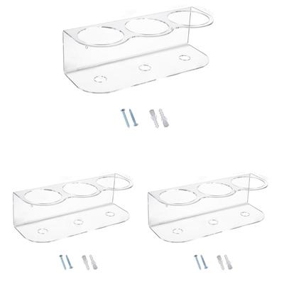 Versatile Use Wall Hanging Spray Bottle Bracket Sturdy Acrylic Spray Can Holder Home Accessory for Kitchen and Bathroom