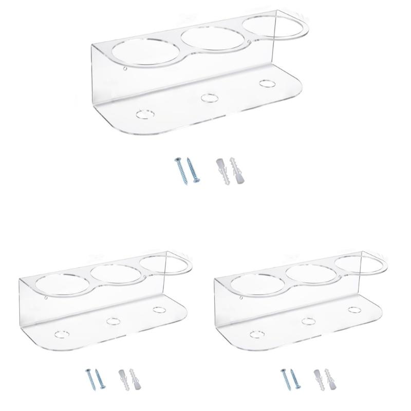 Versatile Use Wall Hanging Spray Bottle Bracket Sturdy Acrylic Spray Can Holder Home Accessory for Kitchen and Bathroom