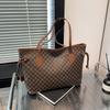 Fashion Niche Casual Women's Simple Retro New Large-capacity Portable Shoulder Tote Bag Women