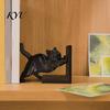 Creative Desk Decor for Cat Lovers 3D Printed Bookend Bookshelves, Decorative Book Ends Office Modern Minimalist Holder & Study Room, Heavy