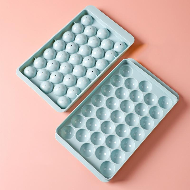 Värviline ümmargune jäävorm jääkuubikualuse kuubikuvalmistaja PP plastist vormivormid toidukvaliteediga vorm Köögividinad DIY jäätisevorm
