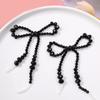 Fashionable Bowknot Phone Lanyard Keychain Handmade Crystal Beads Keyring Butterfly Bow Phone Charm Antilost Strap
