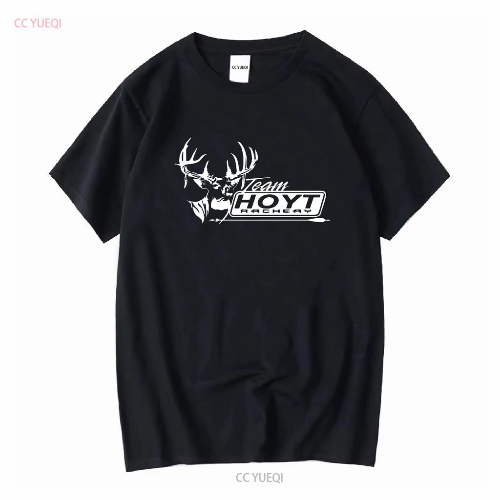 New T Shirt Hoyt Archery Bow Logo Mens Black USA Size S to 5XL long or short sleeves vintage Washed Stretched Comfortable