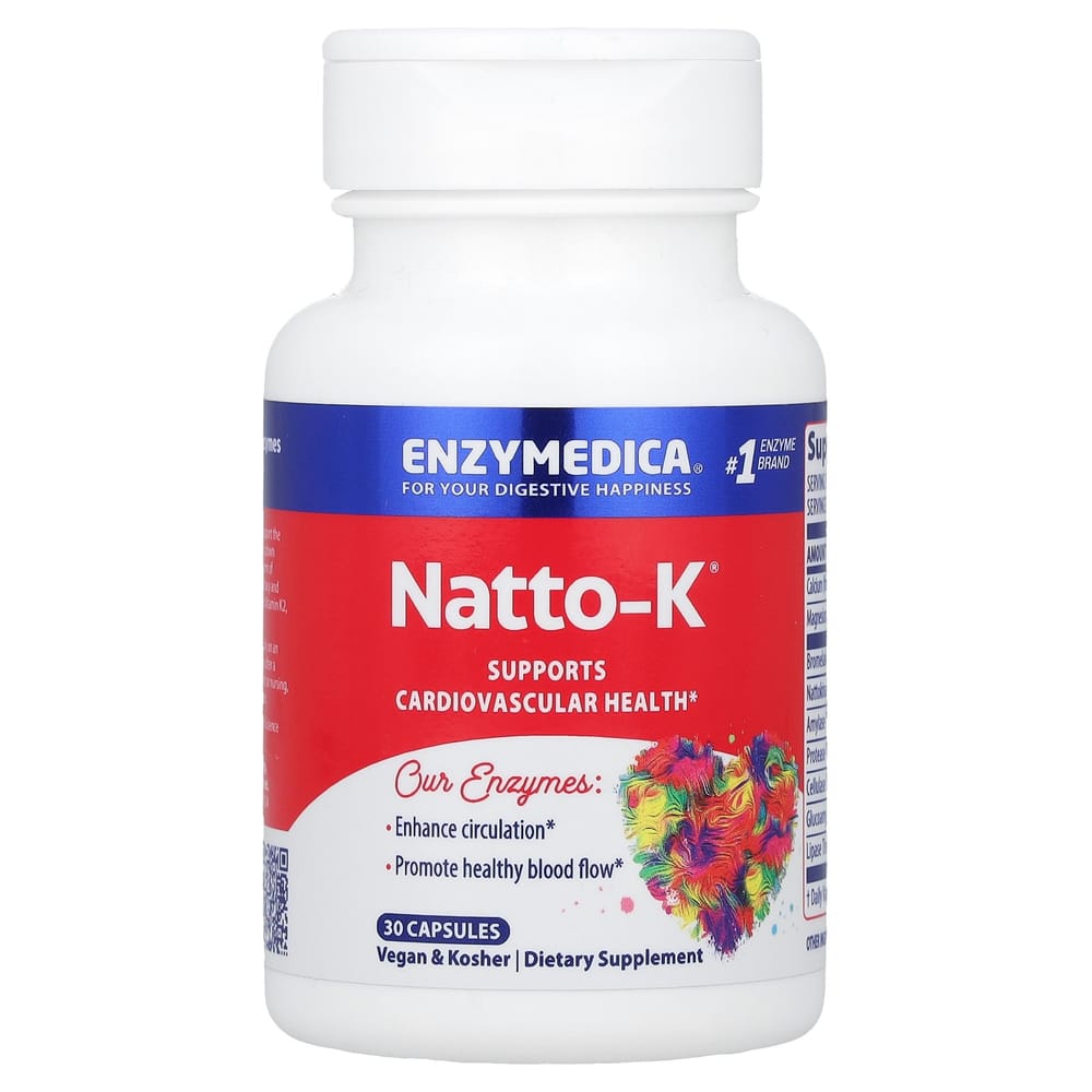 

Enzymedica Natto-K Capsules, 30 Counts 30 pcs - 1 ea