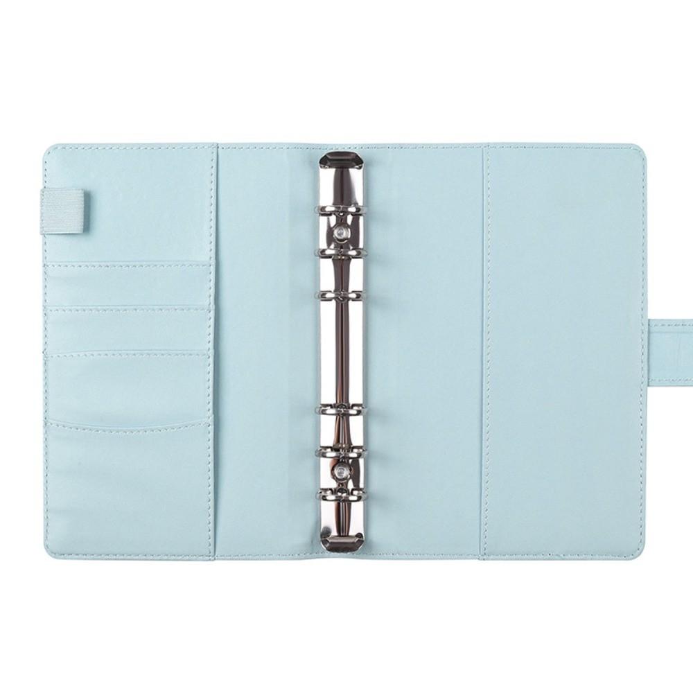 A6 Binder Notebook PU Leather Savings Book Creative Budget Binder  for Cash Budget Storage
