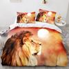 Animal Lion Bedding Set Cool Animal Bed Linen Home Decor Single Double Twin Size For Boys Girls Kids Adults Lion Duvet Cover Set