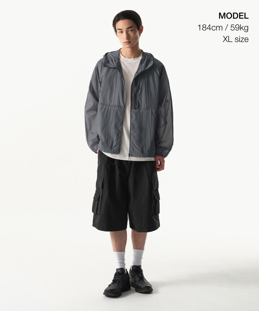 Musinsa Standard [City Leisure] Lightweight Packable Windbreaker Jacket 2 [Blue Grey]