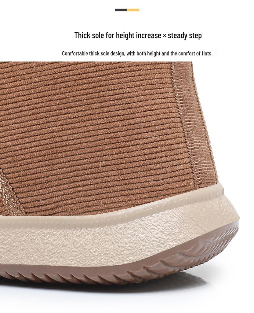 Women's Winter Warm Ankle Snow Boots - Soft Sole, Comfortable, Lightweight, Versatile Cotton.