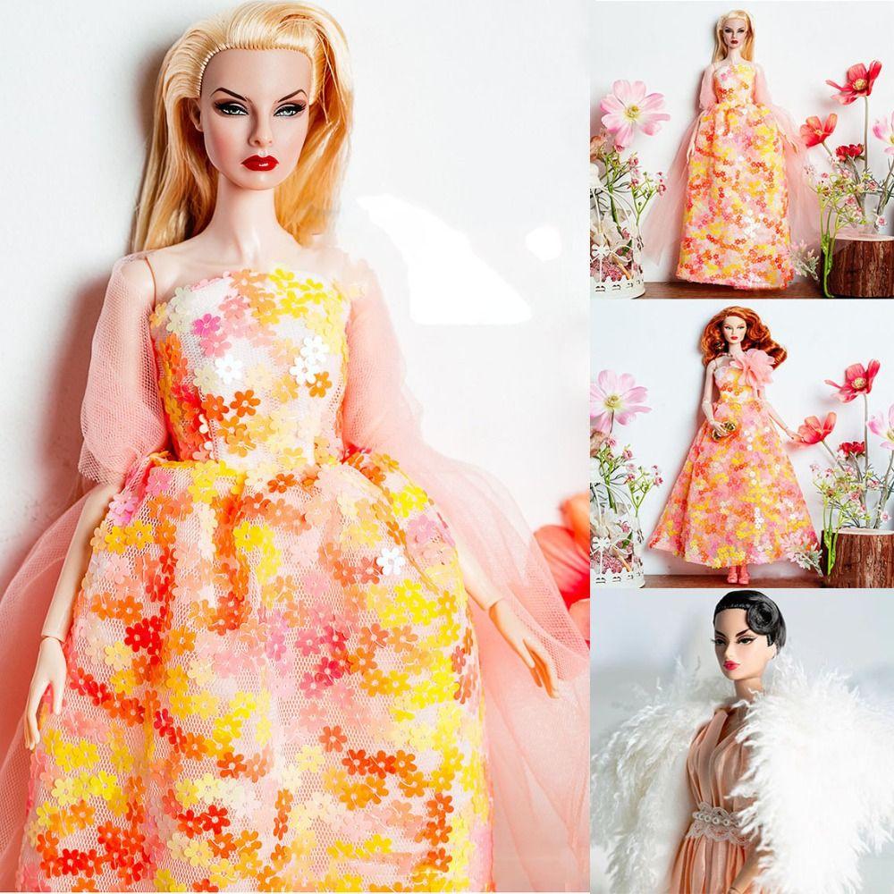 European Fashion Elegant Evening Dress Doll Dresses Clothes Suit for 1/6 BJD 30cm Supermodel Dolls