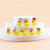 8Pcs Luminous Resin Mini Yellow Duckling Miniatures Doll House Glow-In-The-Dark Ducks Figurines For Diy Aquarium Garden Decor