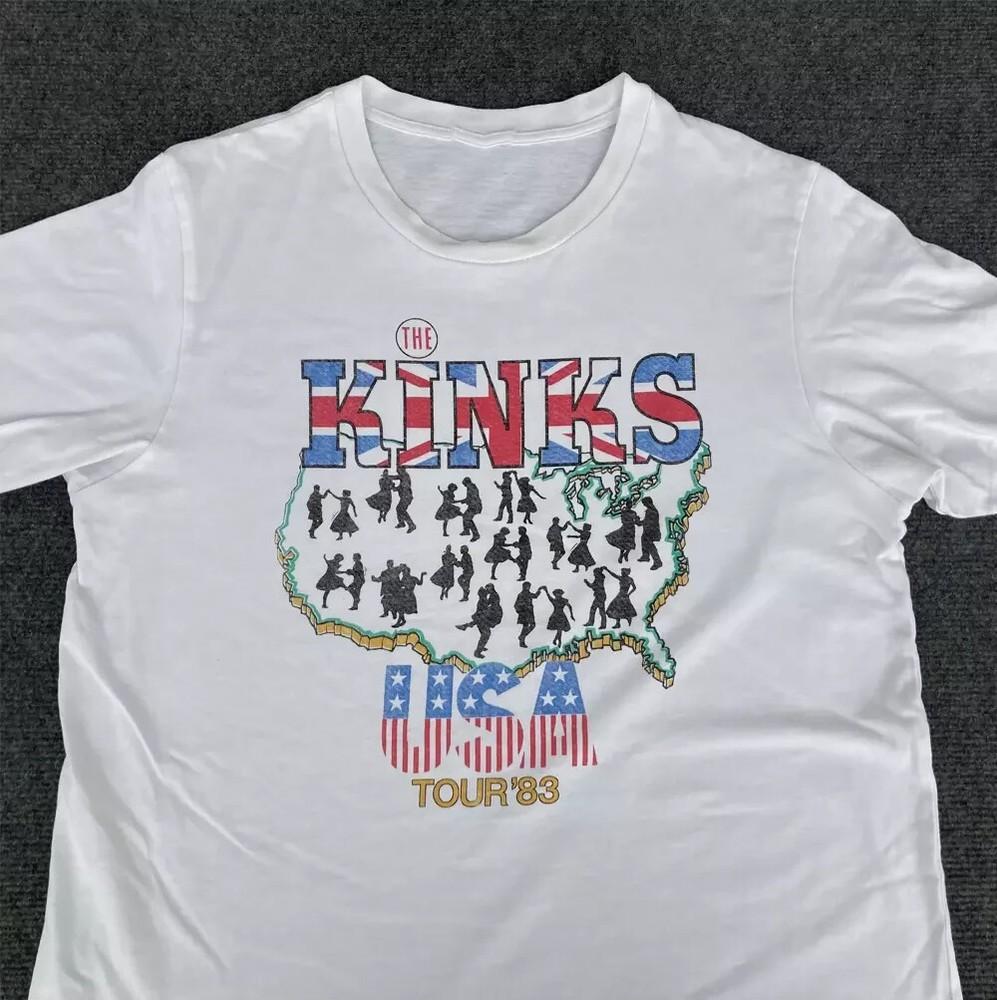 Band The Kinks State of Confusion Tour T shirt Size S5XL Unisex T-Shirt L