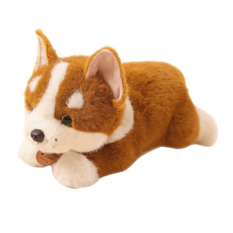 Realistic Corgi Plush Toy Puppy Doll Gift for Kids