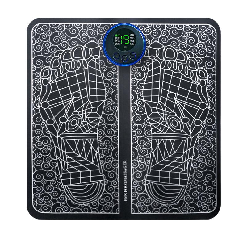 Wiederaufladbares EMS Fußtherapie-Massagegerät - Tragbares Mikrostrom-Impulspad