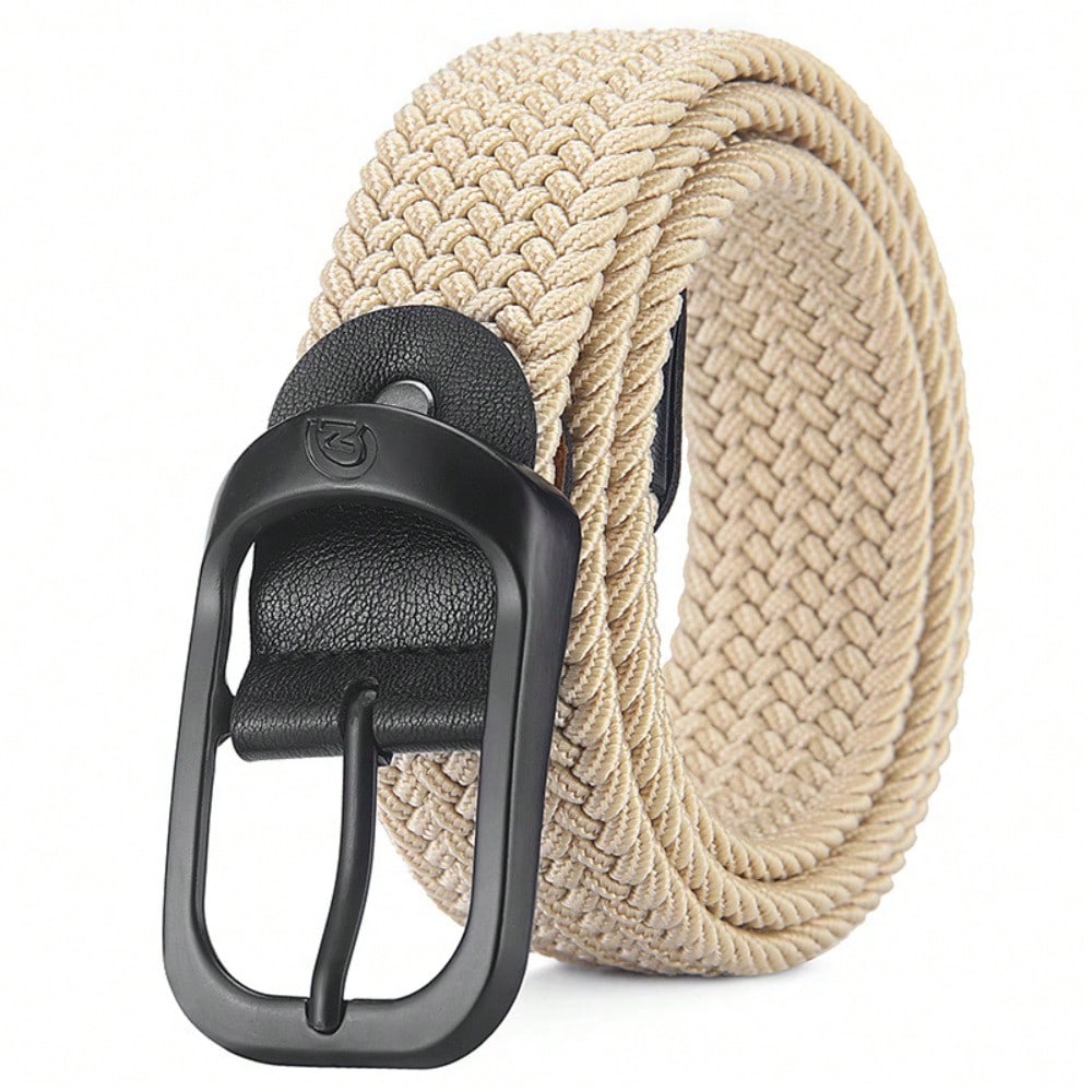Men's and Women's Woven Belts Elastic Women's Korean Version Versatile Student Belts
