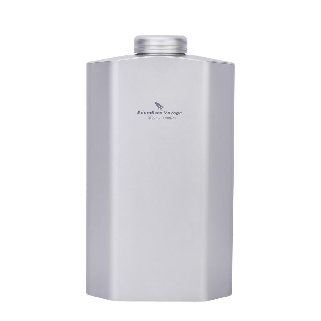 Boundless Voyage Titanium Water Military Style Large Capacity Campfire Wide Perfect for Outdoor and More Includes Cover Bottle, Canteen, 2500ml,