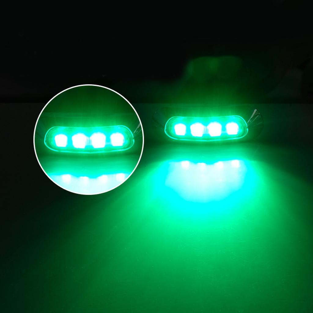 1 Pair LED Front Rear Side Marker Light Indicator for Boats Truck Trailer Led Marker Clearance Lights Waterproof Lamp