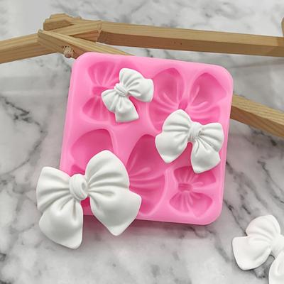Silicone Mold Set with Chocolate Gummies and Bows - Perfect for Decorating Cakes and Cupcakes