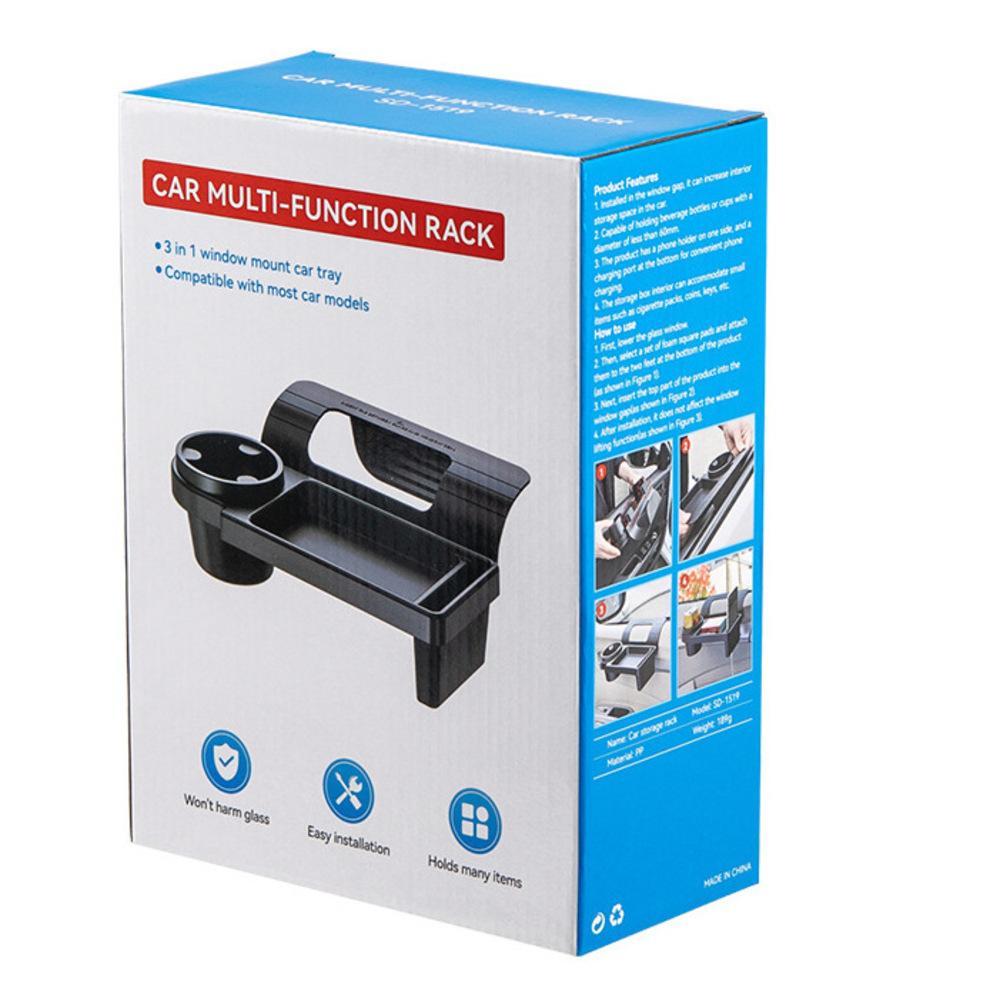 Car Multi-Function Phone Holder Storage Box Car Key Organizer Car Window Door Side Miscellaneous Water Cup Holder Door Side Cigarette Box