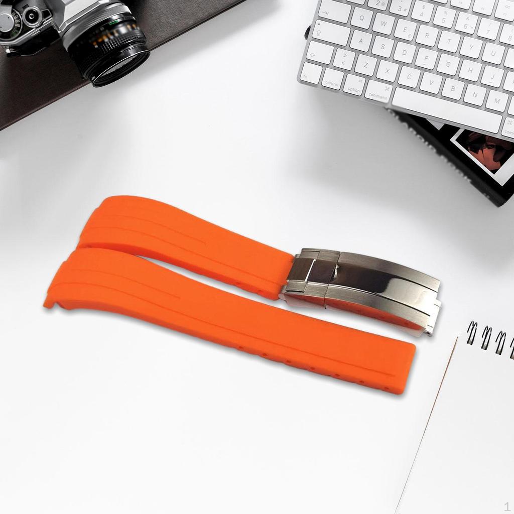 Silicone Watch Band Quick Release Adjustable Men Women Replacement Watchband