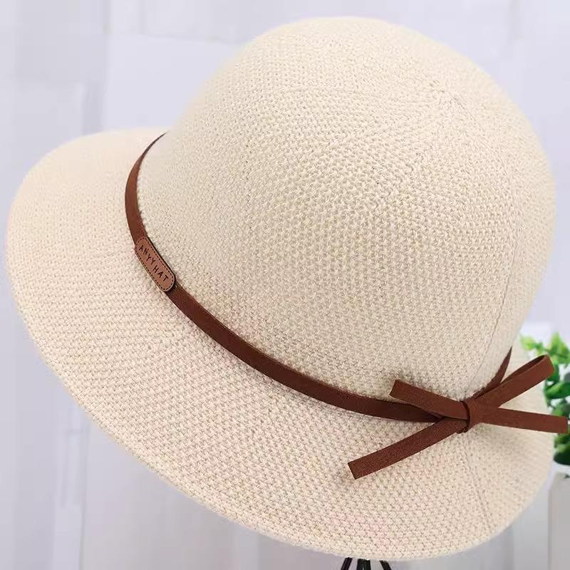 Hat Women's summer sunshade basin hat Thin cool hat Sunscreen breathable bucket hat