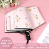 Cute Folding Umbrella for Girls with Black Coating for Sun Protection and Uv Protection, Manual and Fully Automatic, Dual-Use for Sun and Rain