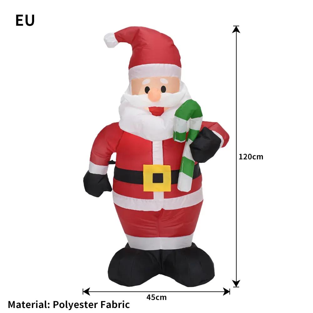 Santa Claus Inflatable Christmas Inflatables Decorations LED Lights Blow Up Yard Decorations Indoor Outdoor Garden Decorations