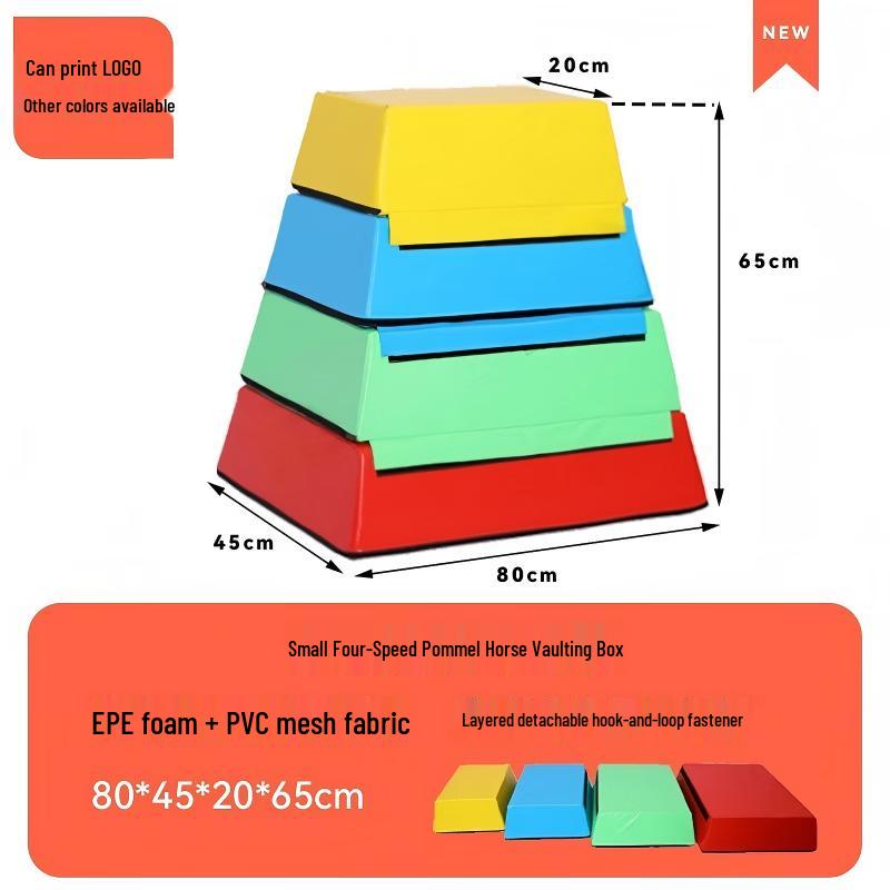 Fengyi Children's Soft Pommel Horse & Vaulting Box Set