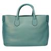 A.D.M.J. Accessoires De Mademoiselle Shrink Leather Tote Bag greenUsed