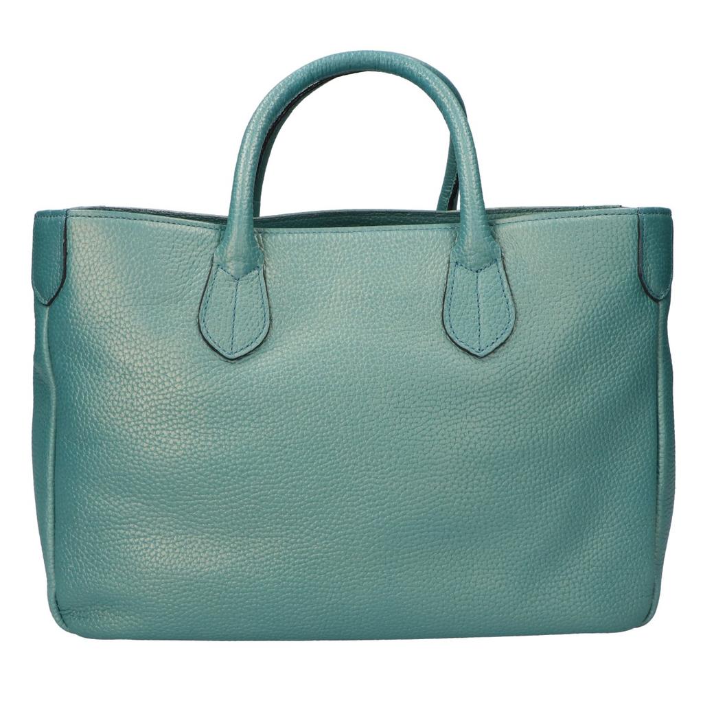 A.D.M.J. Accessoires De Mademoiselle Shrink Leather Tote Bag greenUsed