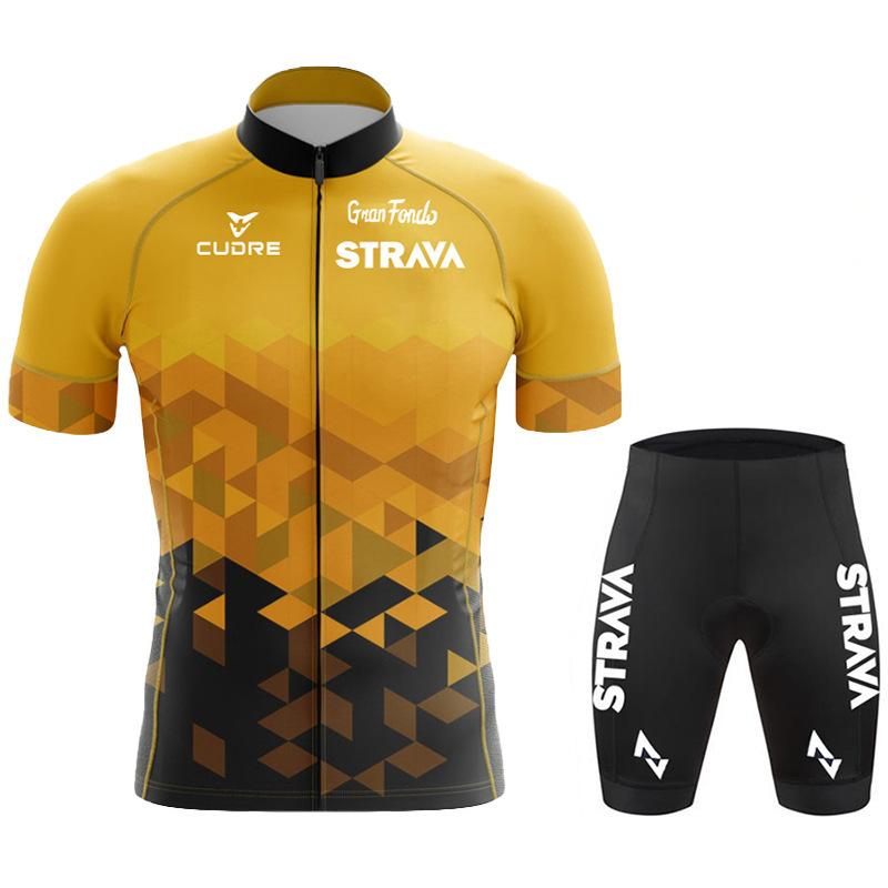 2022 event cycling suit Strava Tour de France short-sleeved overalls cycling suit