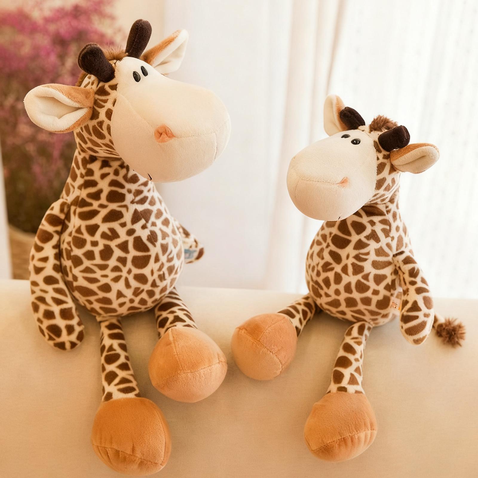 

9.9 Inches/25cm & 13.8 Inches/35cm Adorable Forest Animal Deer Plush Toy Doll - Soft Stuffed Deer Figure For Kids & Room Decoration S коричневый