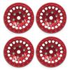 4pcs 1.0 Inch Beadlock Wheels for 1/18 Remote Control Crawlers SCX24 and TRX4M Remote Control Car Parts