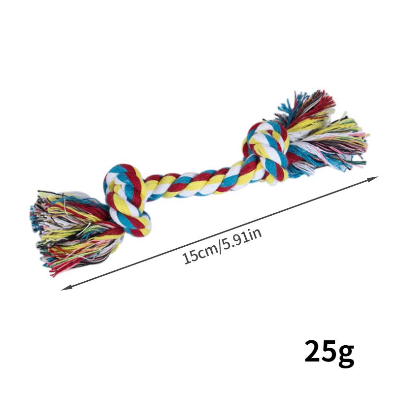 Dog Toys Puppy Cotton Chew Rope Knot Toy Durable Braided Dog Cleaning Teeth Bone Rope Dog Training Supplies Juguetes Para